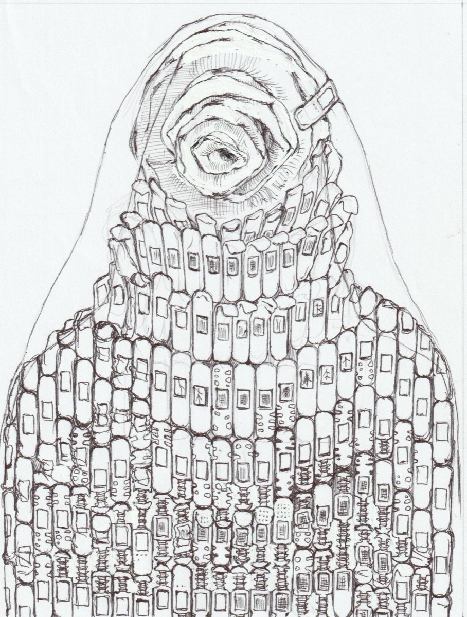下絵例① しっかり描く